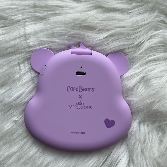 🆕 Care Bears LED Compact Mirror “Beary Cute” Purple 3X Magnified Rechargeable - Picture 3 of 5